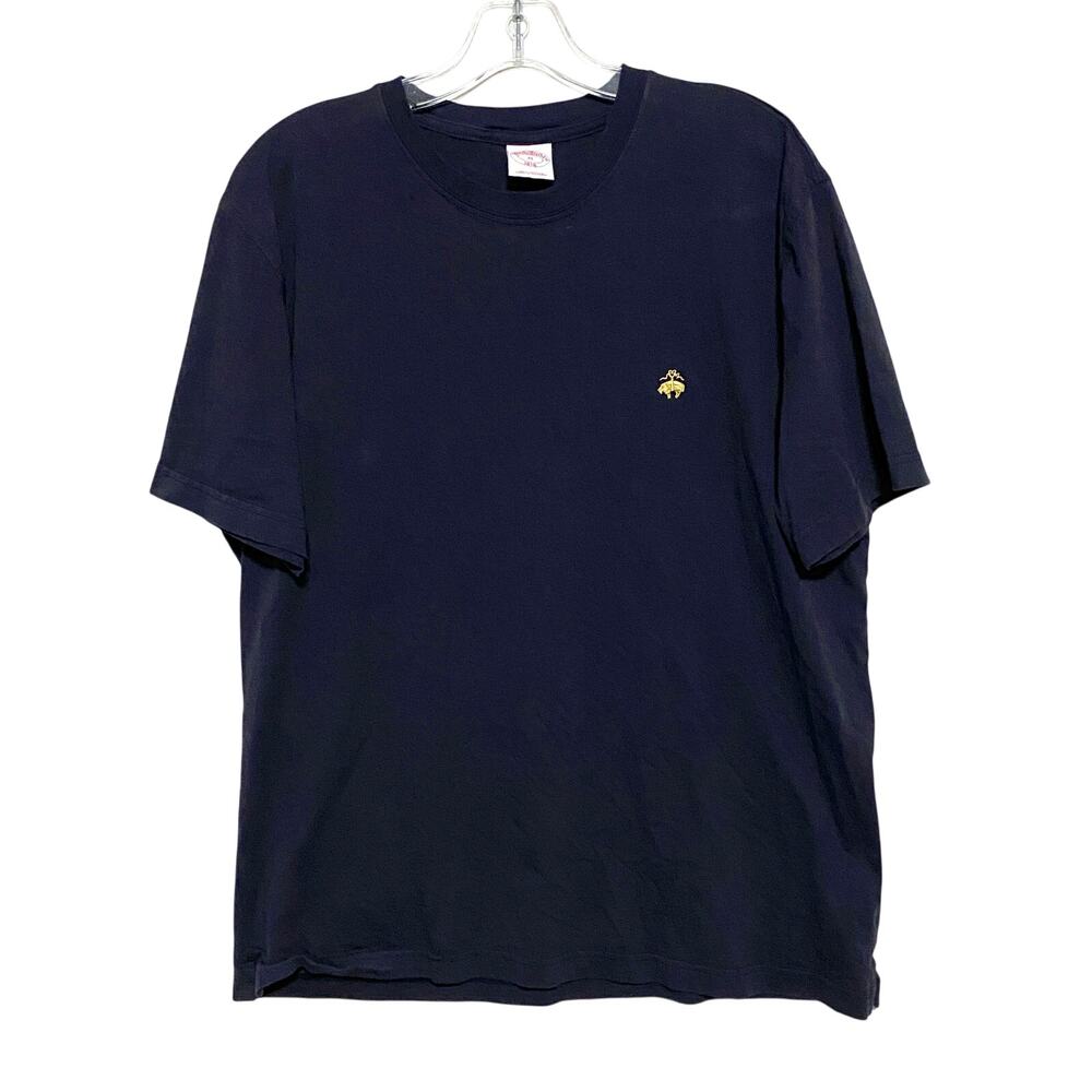 Brooks Brothers Black Classic T Shirt Men XL Golden Fleece Logo Preppy Old Money